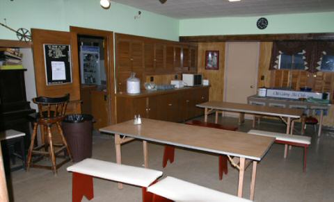 The dining area when empty.